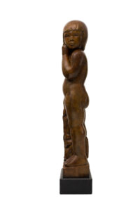The Blanket bronze sculpture by Judith Peck