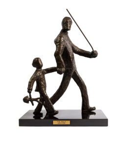 The Walk, bronze sculpture by Judith Peck