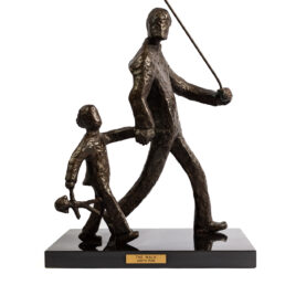 The Walk, bronze sculpture by Judith Peck