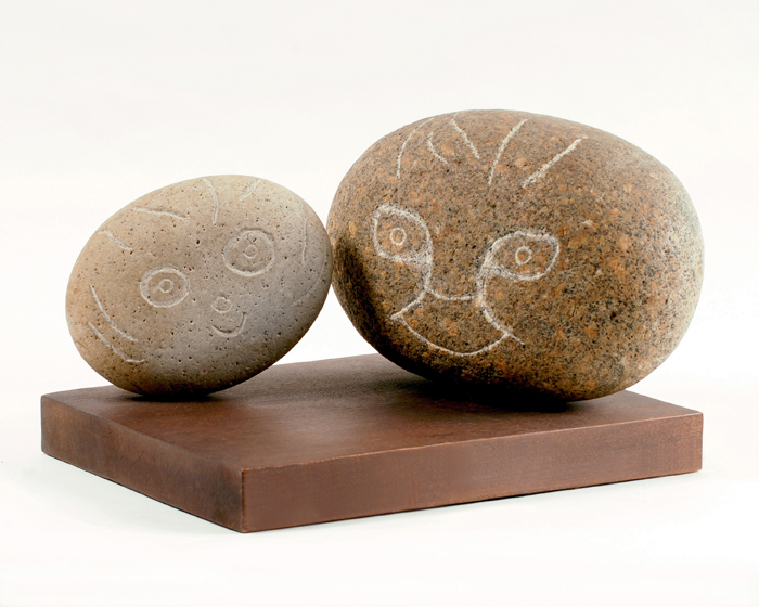 Child with Doll, granite, by Judith Peck