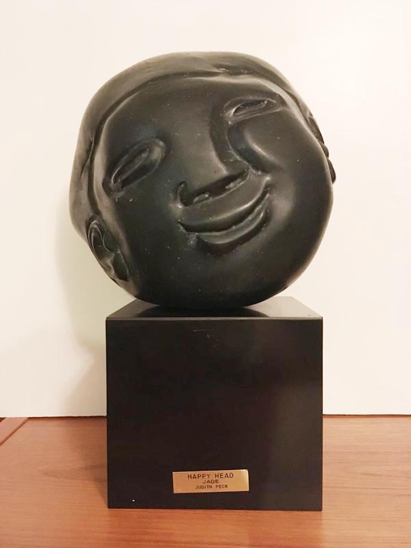 Happy Head, Front View, by Judith Peck