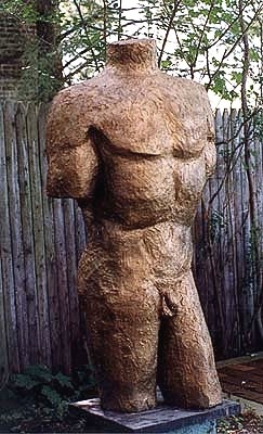 Torso, mixed media sculpture by Judith Peck